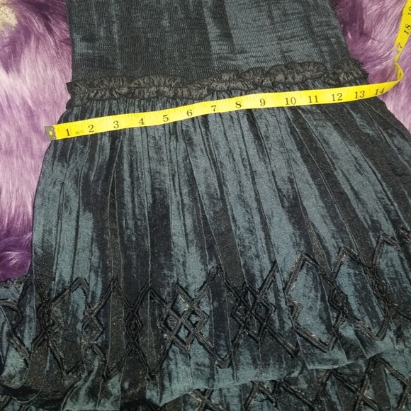 NWT- Max Studio, Pleated Material-Black Long Dress - Picture 5 of 8